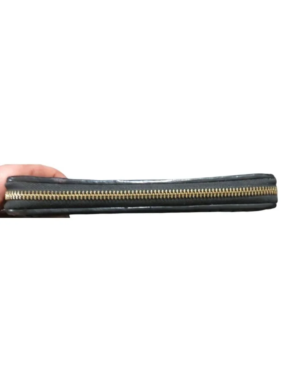 Coach Black Quilted Leather Zip Around Accordion Continental Long Wallet